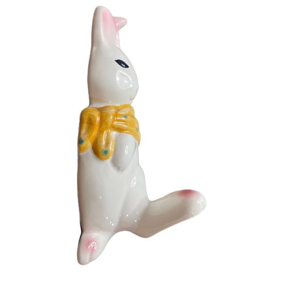 Bunny Rabbit with scarf wall hanging hook Easter spring decor - Picture 2 of 4